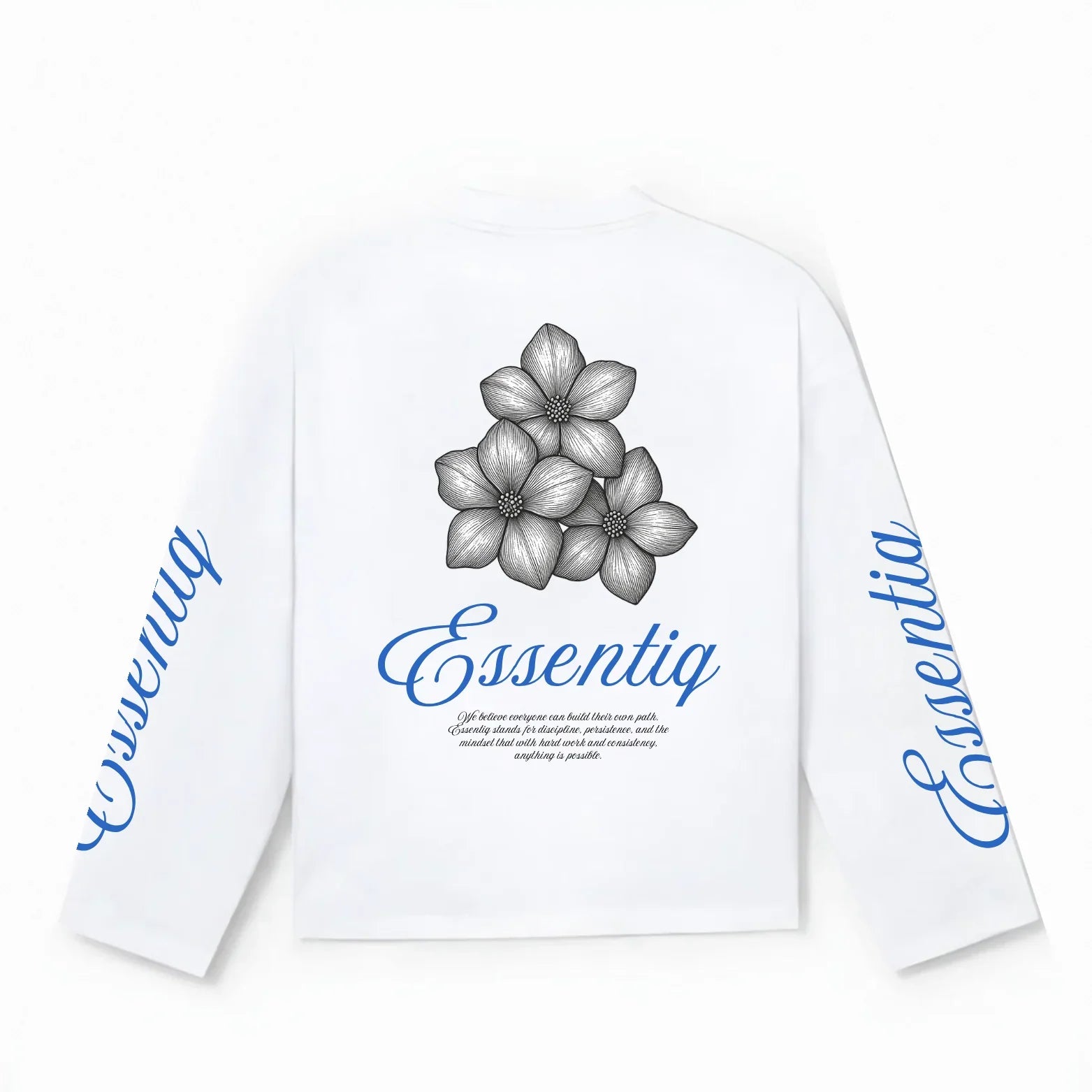 103007 WIT/BLAUW LONGSLEEVE