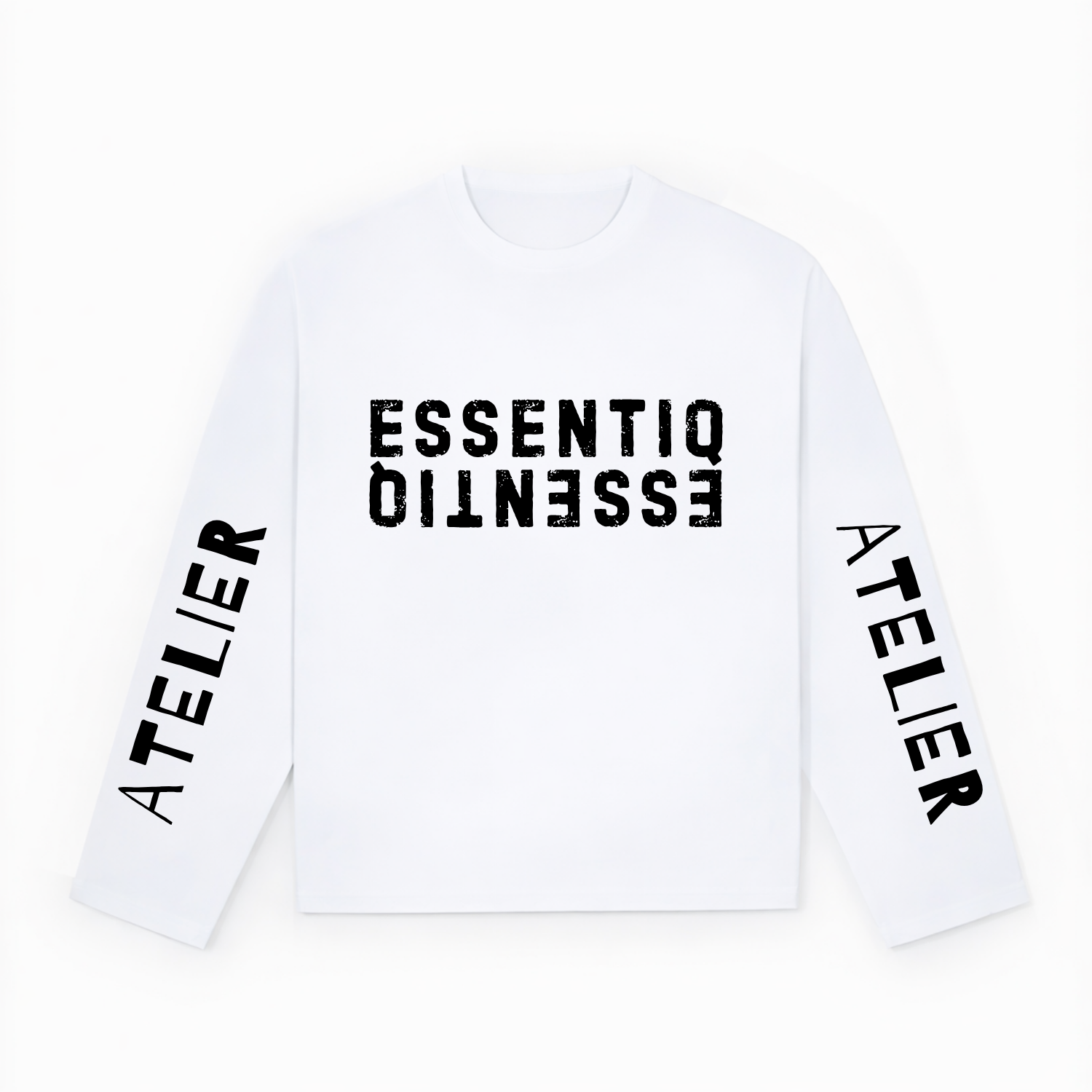 103003 WIT/ZWART LONGSLEEVE