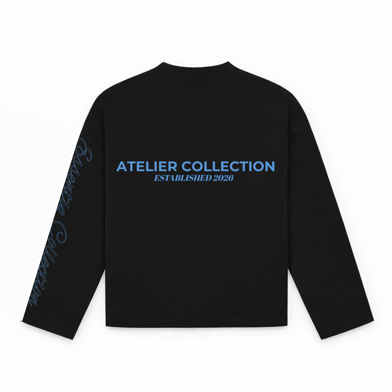 103002 ZWART/BLAUW LONGSLEEVE
