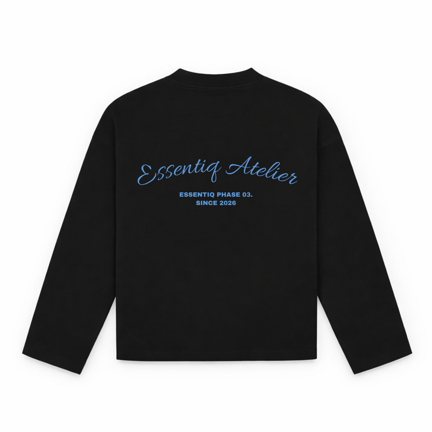 103006 ZWART/BLAUW LONGSLEEVE