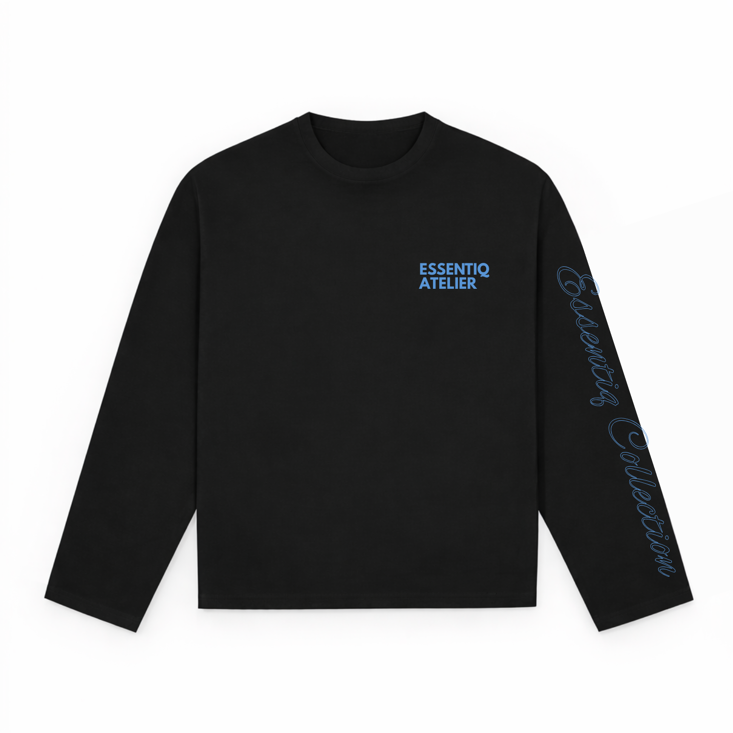 103002 ZWART/BLAUW LONGSLEEVE