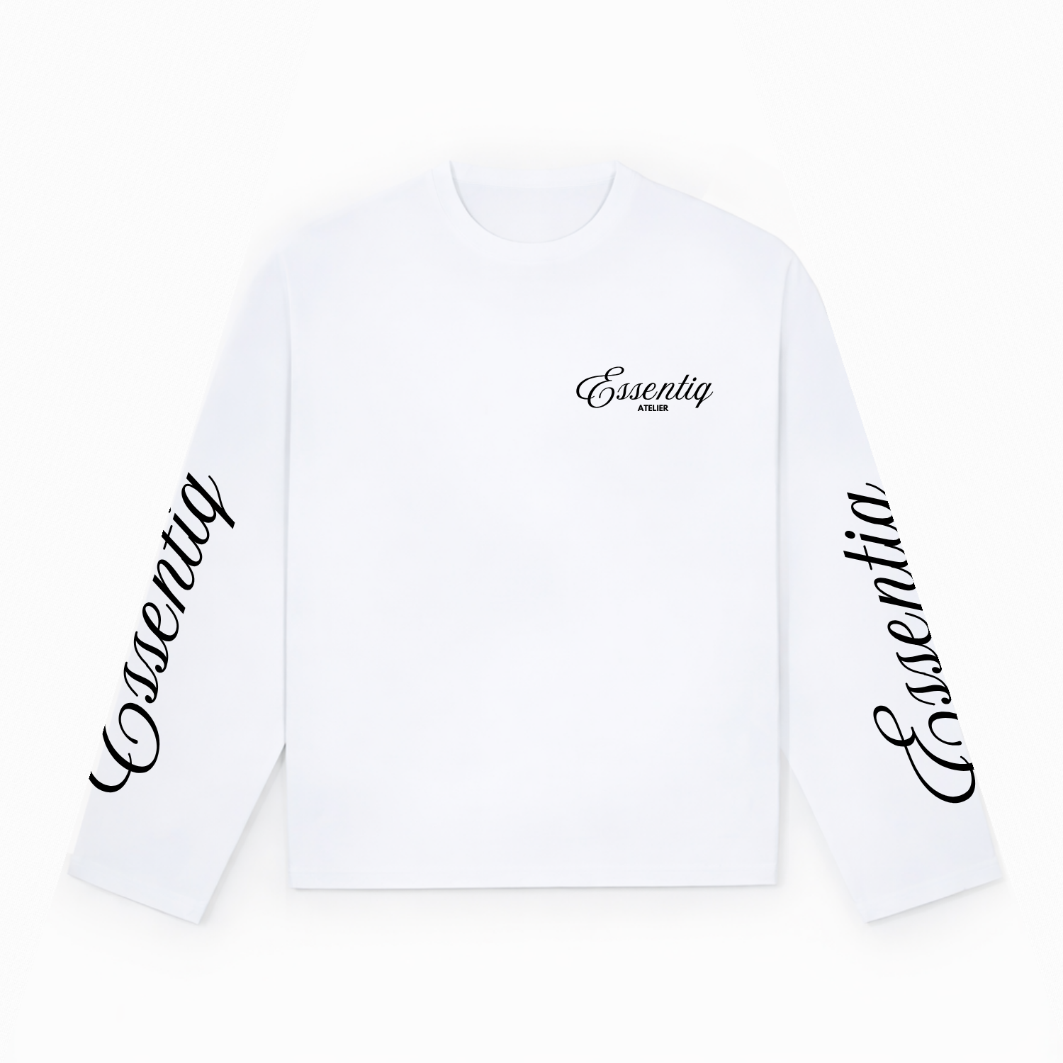 104001 WIT/ZWART LONGSLEEVE