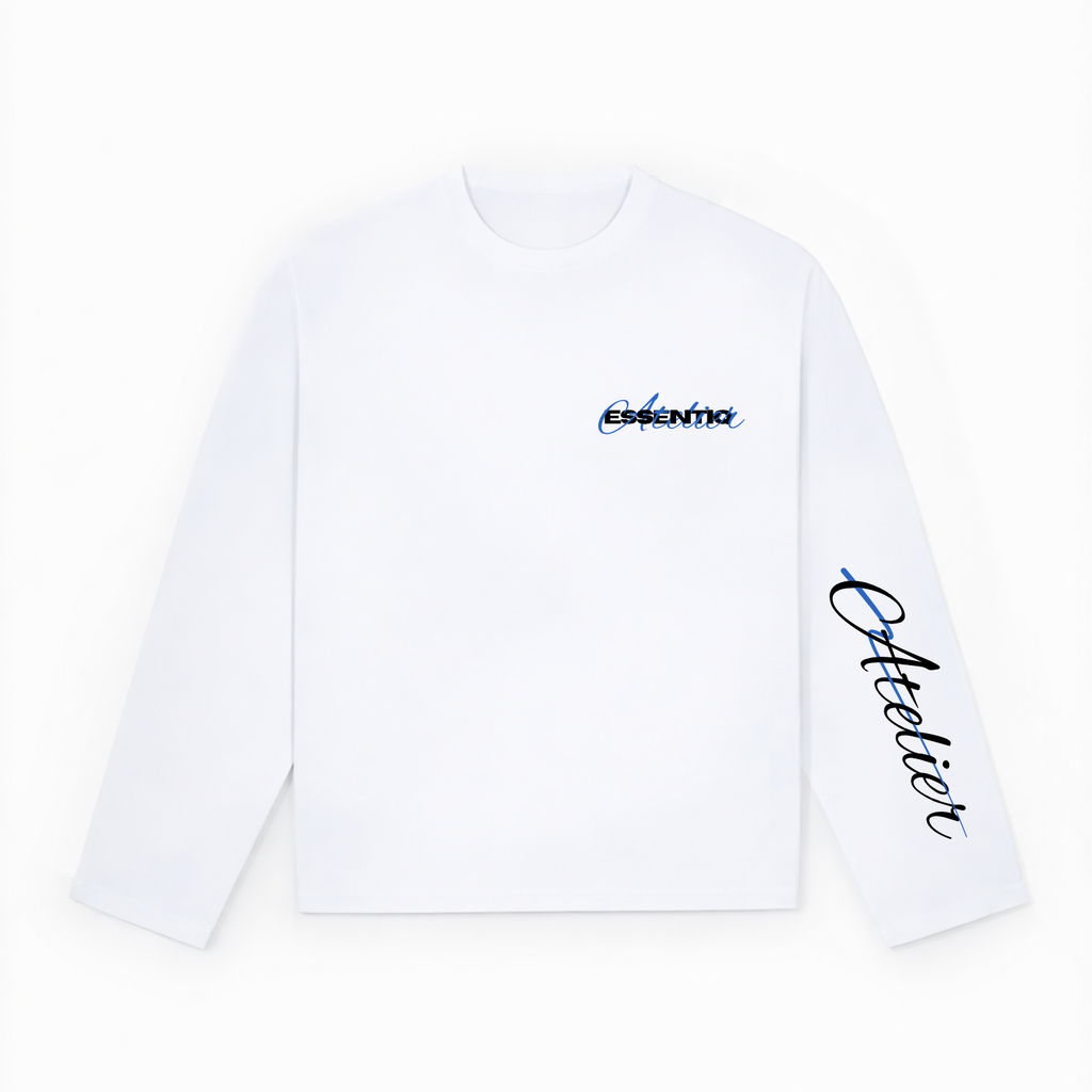 104002 WIT/BLAUW LONGSLEEVE