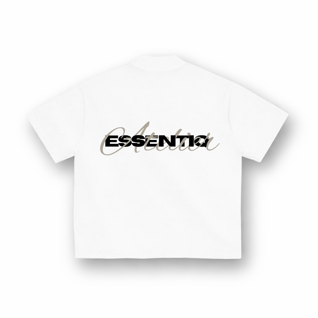 202004 WIT/BEIGE T-SHIRT