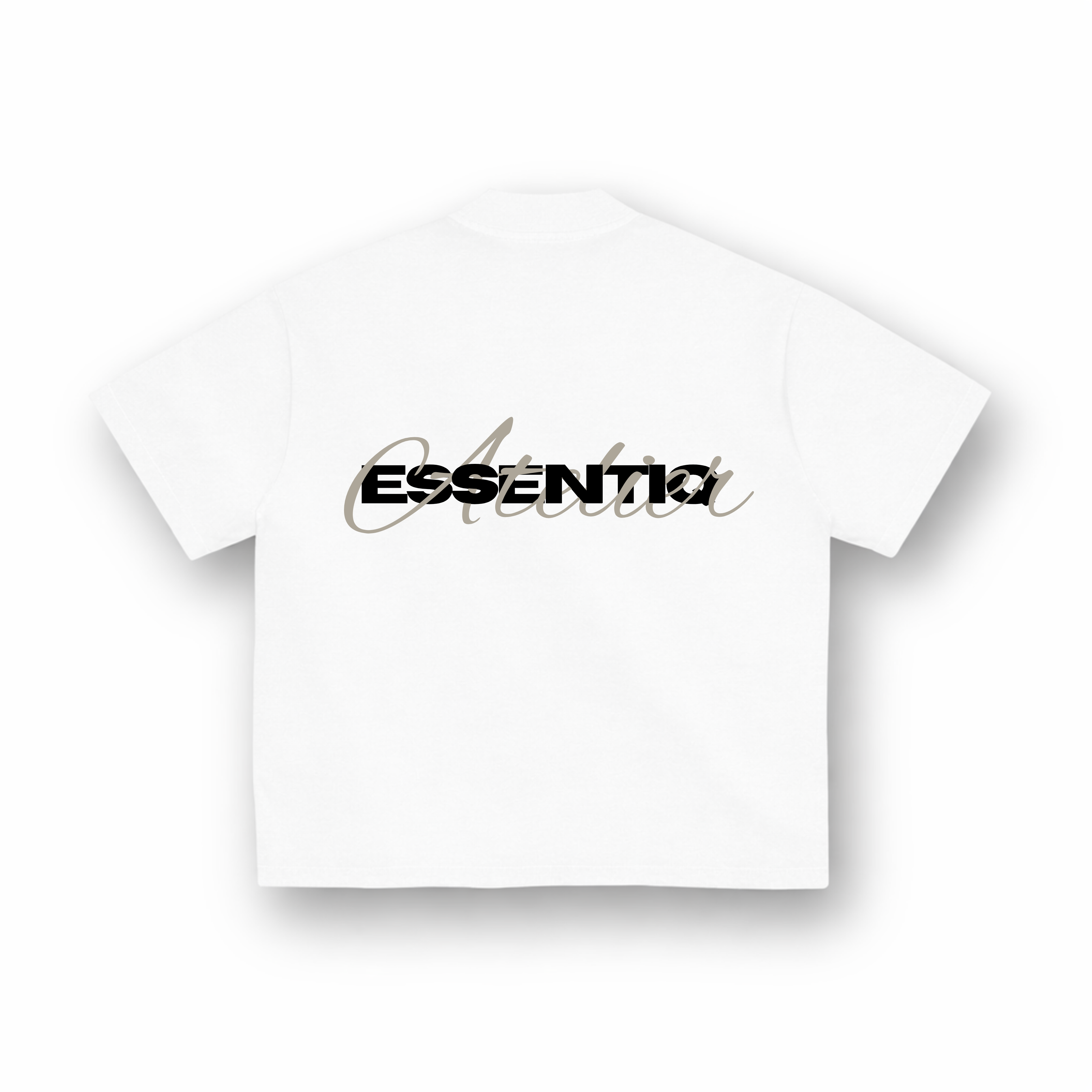 202004 WIT/BEIGE T-SHIRT
