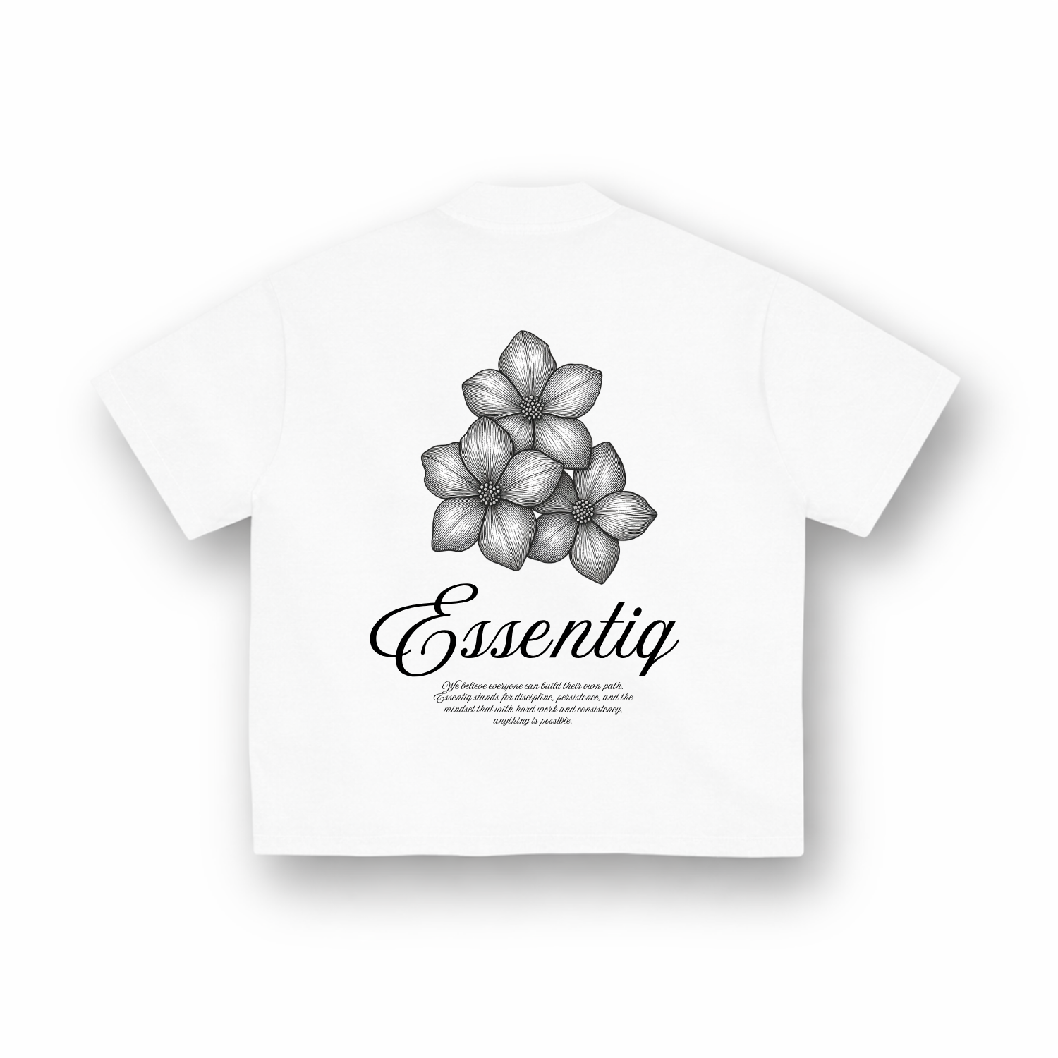 204001 WIT/ZWART T-SHIRT