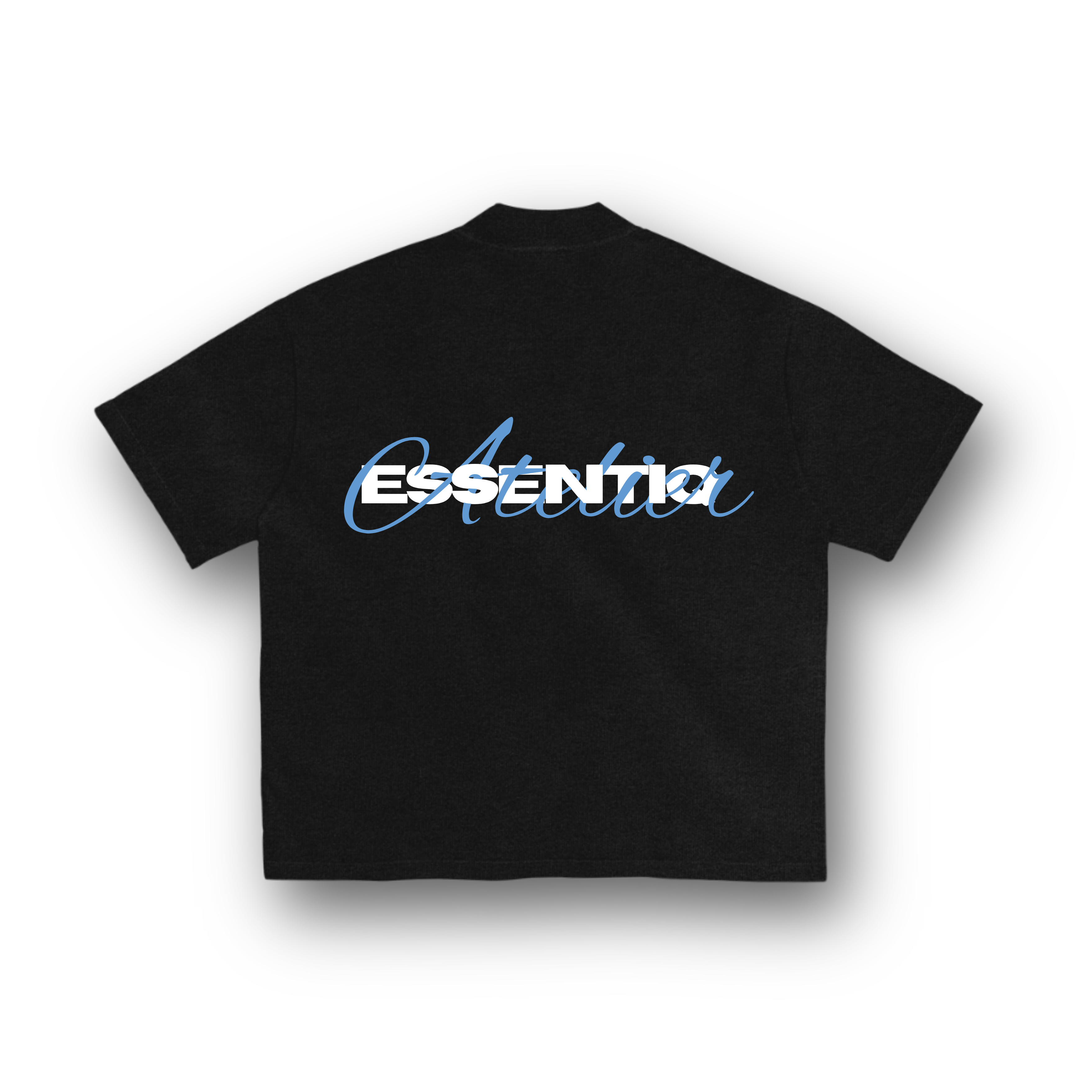 202001 ZWART/BLAUW T-SHIRT