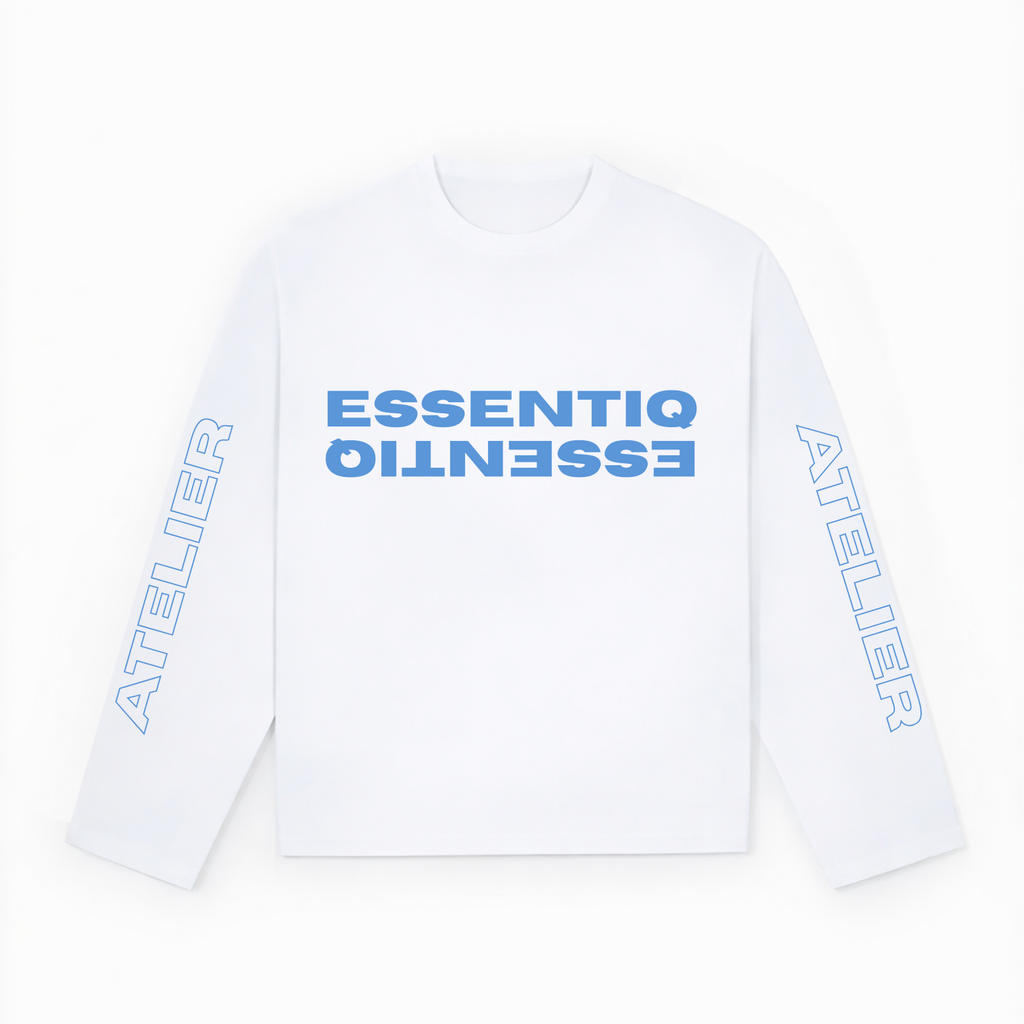 101007 WIT/BLAUW LONGSLEEVE