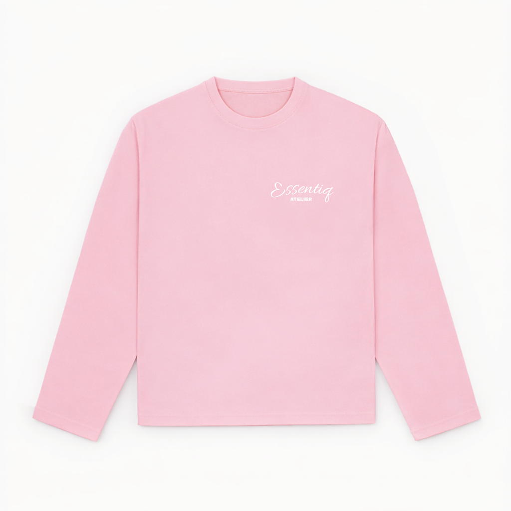 301001 ROZE/WIT LONGSLEEVE