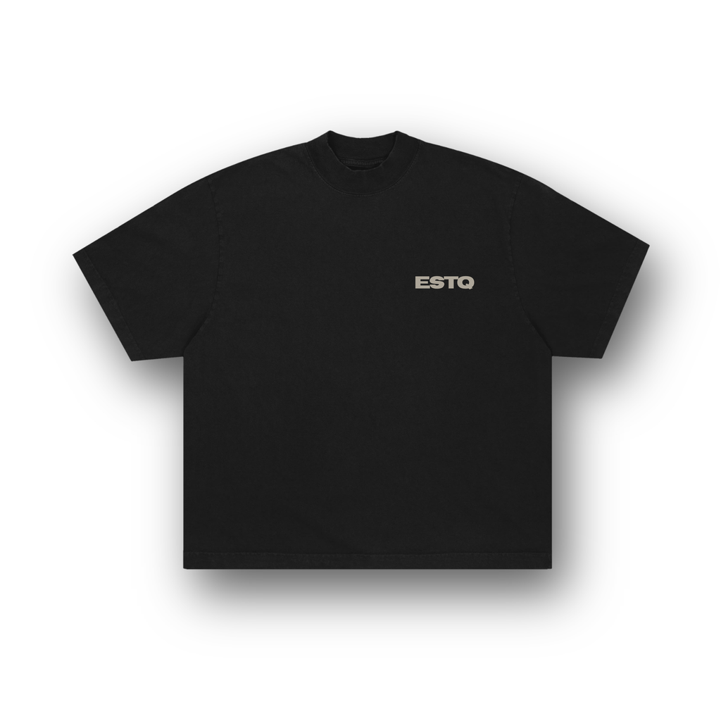 202003 ZWART/BEIGE T-SHIRT