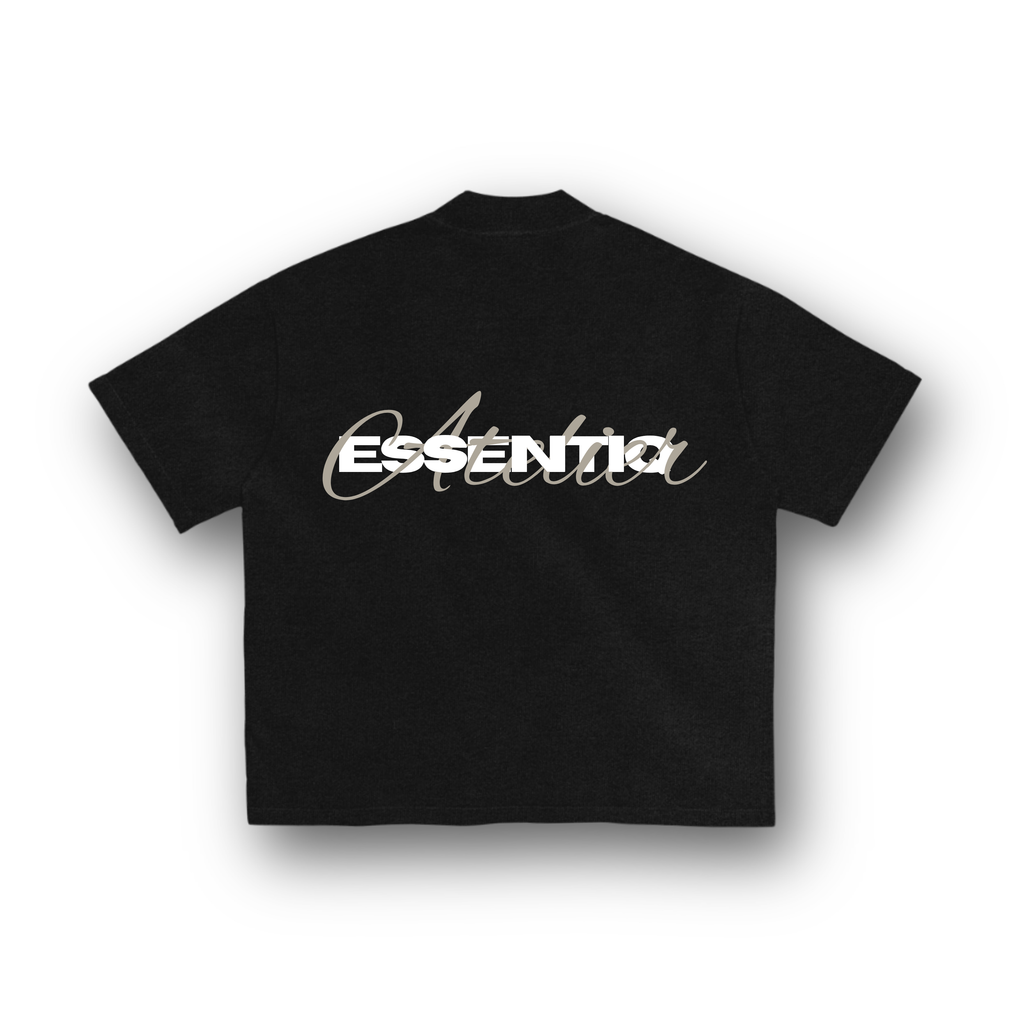 202003 ZWART/BEIGE T-SHIRT