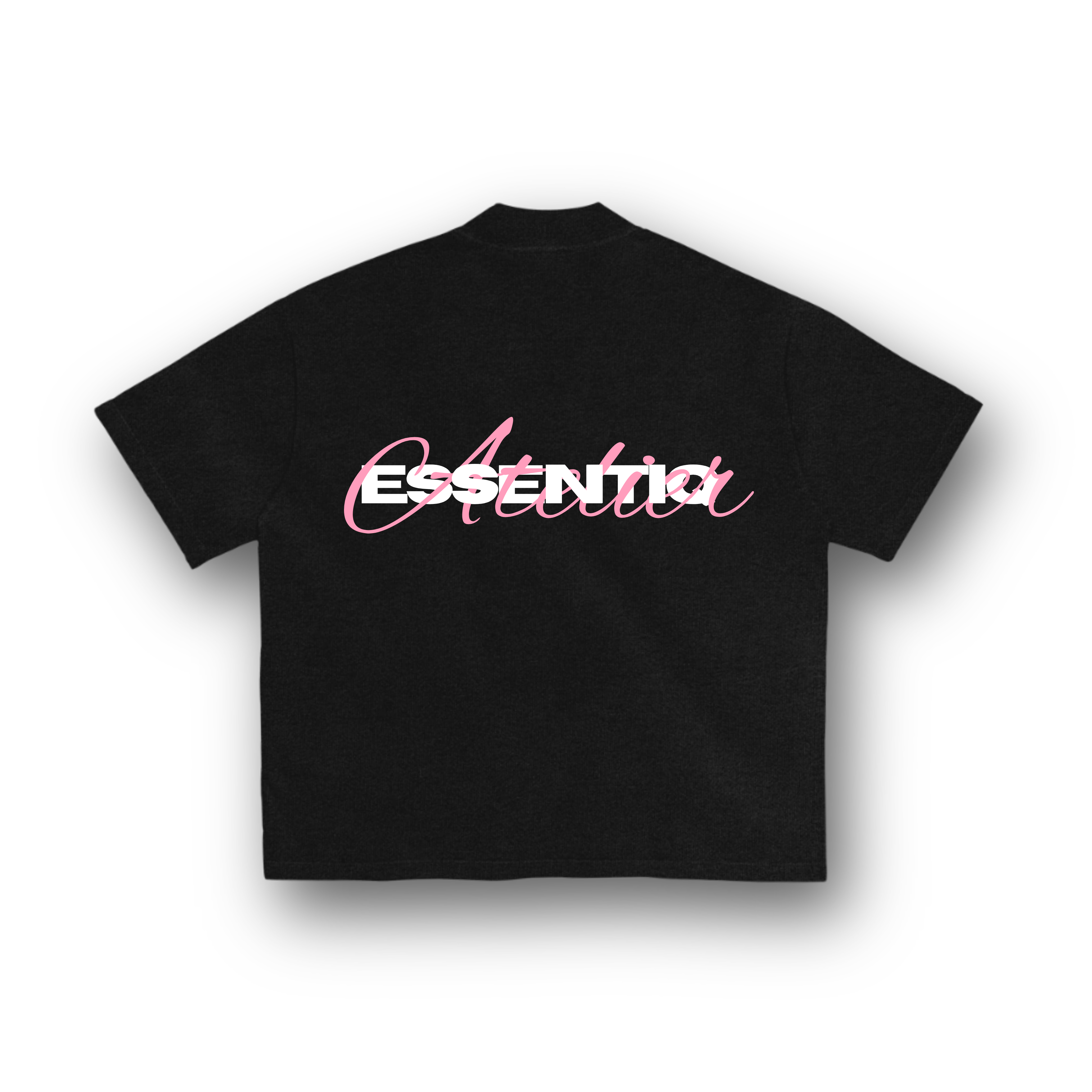 202005 ZWART/ROZE T-SHIRT