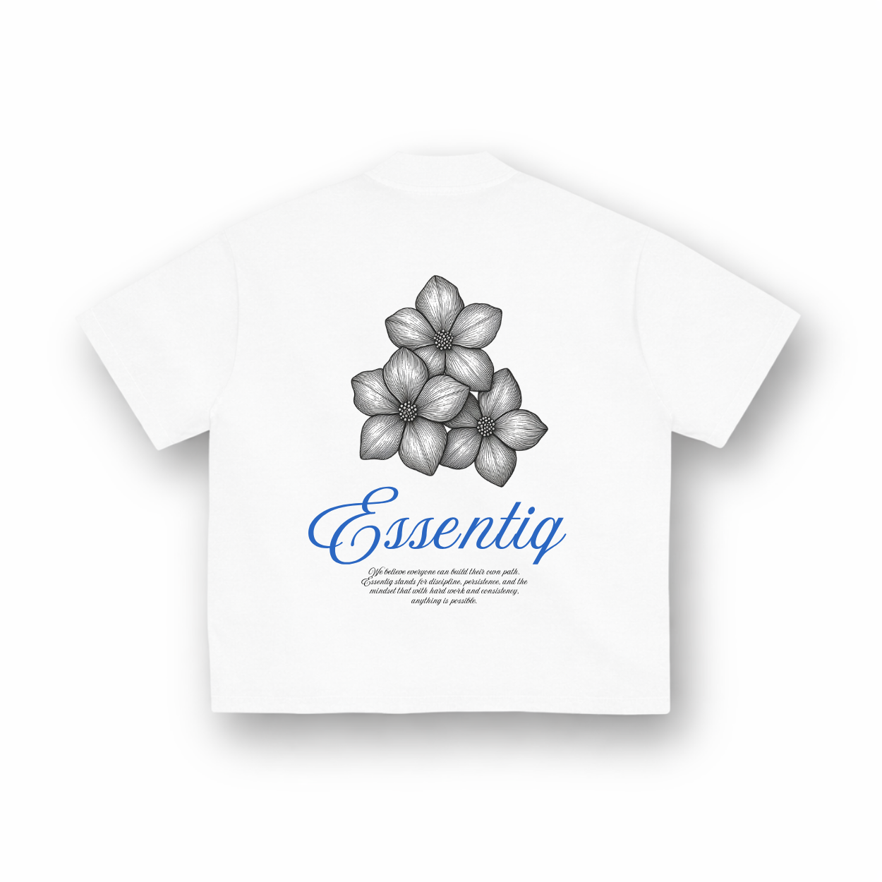 203001 WIT/BLAUW T-SHIRT